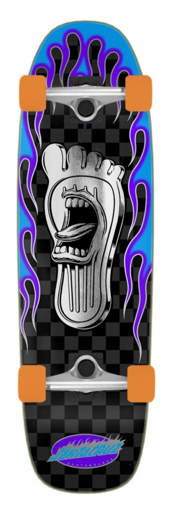 Screaming Lead Foot 8.4in x 29.4in Street Cruzer Santa Cruz