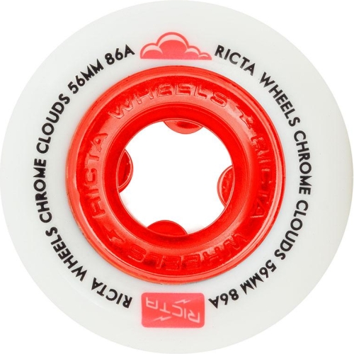 CHROME CLOUDS WHEELS RED