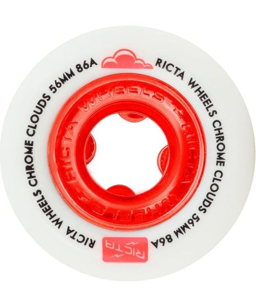 CHROME CLOUDS WHEELS RED