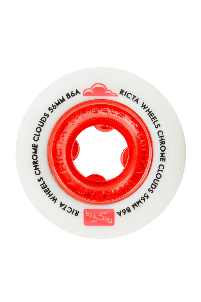 CHROME CLOUDS WHEELS RED