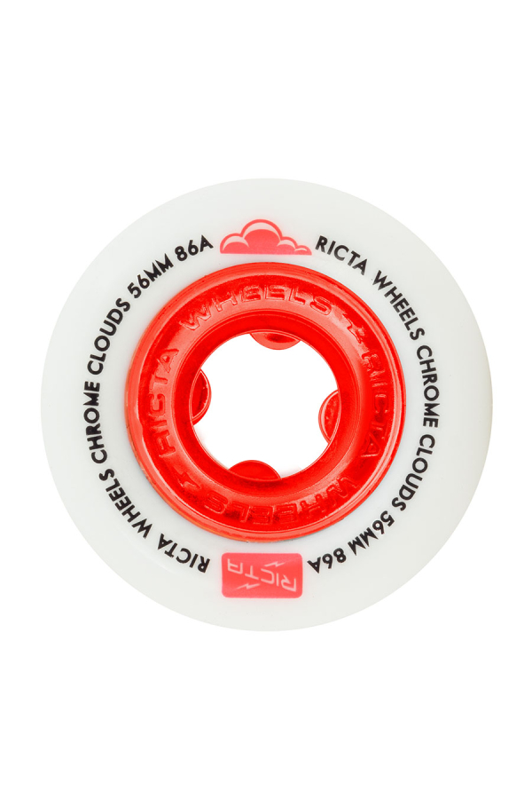 CHROME CLOUDS WHEELS RED