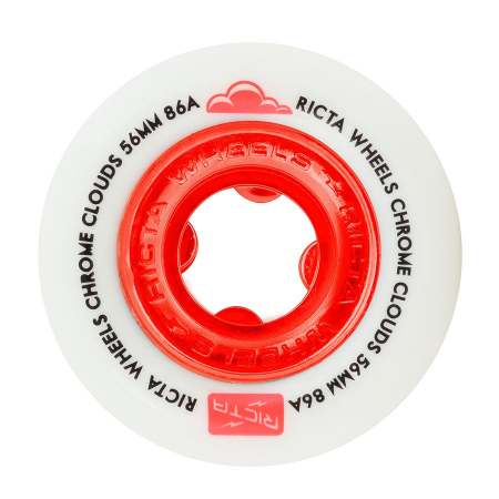 Chrome Clouds Wheels Red
