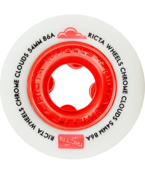 CHROME CLOUDS WHEELS RED