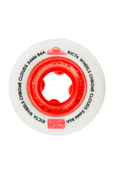 CHROME CLOUDS WHEELS RED