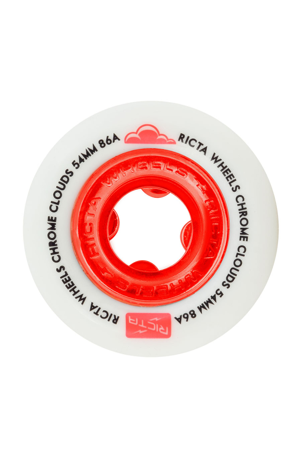 CHROME CLOUDS WHEELS RED