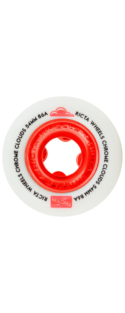CHROME CLOUDS WHEELS RED
