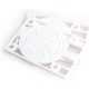 GENUINE PARTS RISERS 1/8 WHITE 1 SET