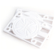 GENUINE PARTS RISERS 1/8 WHITE 1 SET