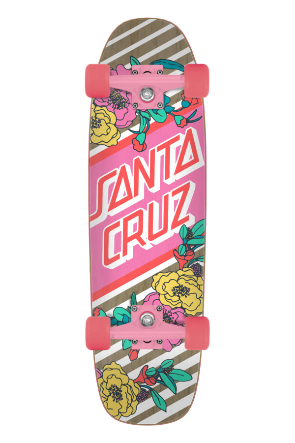 FLORAL STRIPE 8.4 X 29.4 STREET SKATE