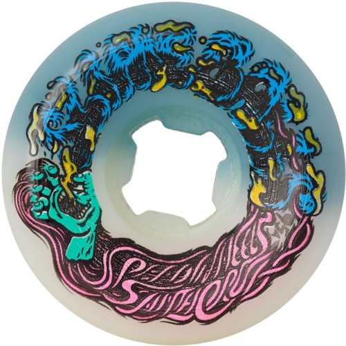 54MM HAIRBALLS 50-50 WHITE TEAL 95A