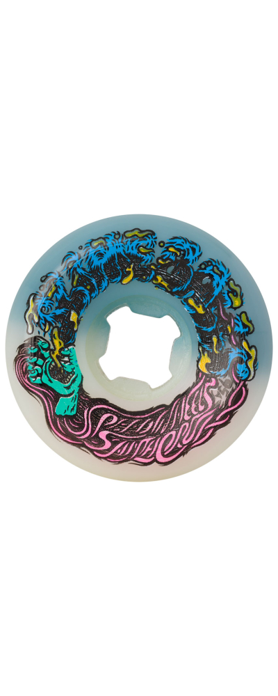 54MM HAIRBALLS 50-50 WHITE TEAL 95A
