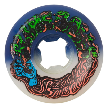 53mm Hairballs 50-50 White Blue 95A