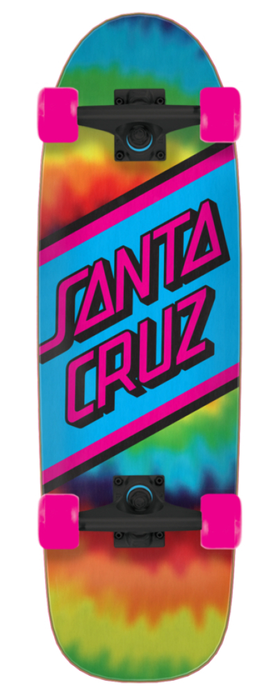 RAINBOW TIE DYE 8.79 X 29.05 STREET SKATE