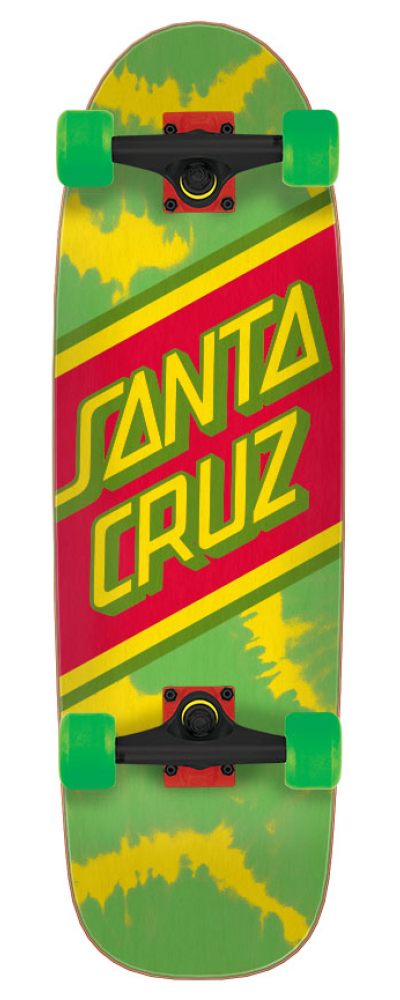 RASTA TIE DYE 8.79 X 29.05 STREET SKATE