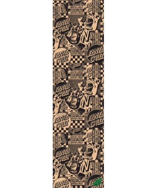 SANTA CRUZ FLIER COLLAGE CLEAR GRIP TAPE 9X33 (1 SHEET)
