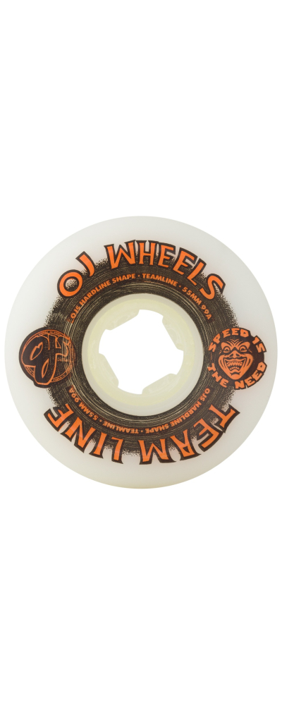 55MM TEAM LINE ORIGINAL WHITE BLACK/ORANGE HARDLINE 99A