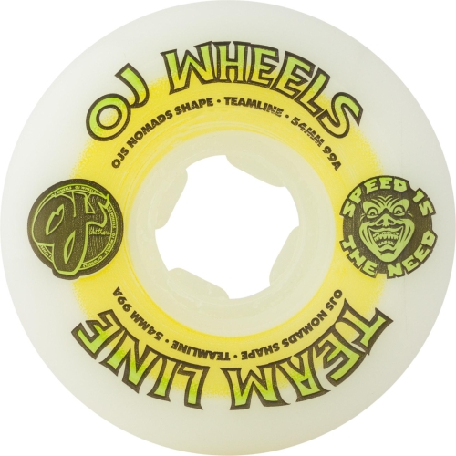 54MM TEAM LINE ORIGINAL WHITE YELLOW/GREEN HARDLINE 99A