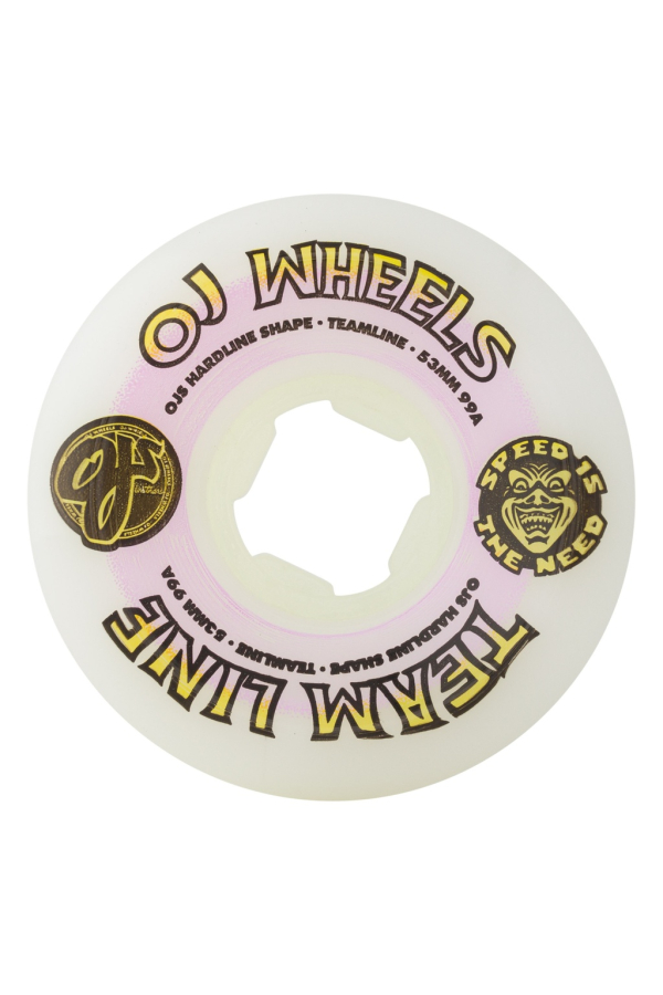 53MM TEAM LINE ORIGINAL WHITE PURPLE/YELLOW HARDLINE 99A