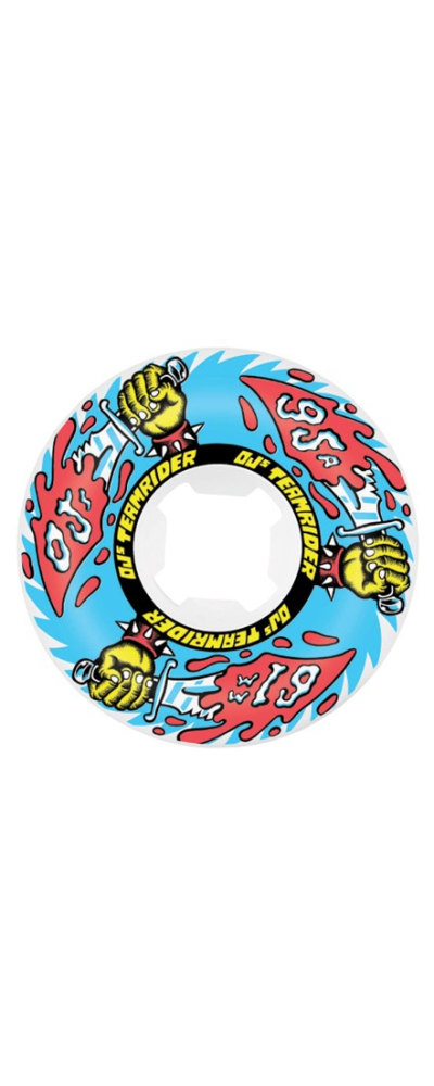 61MM TEAM RIDER WHITE BLUE 95A