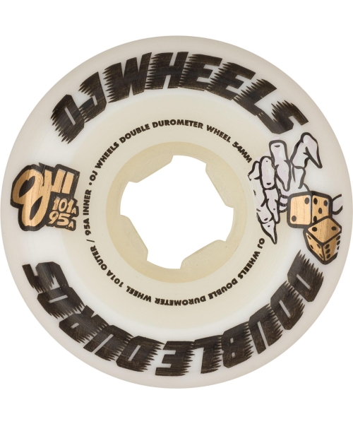 54MM DOUBLE DURO WHITE MINI COMBO 101A/95A