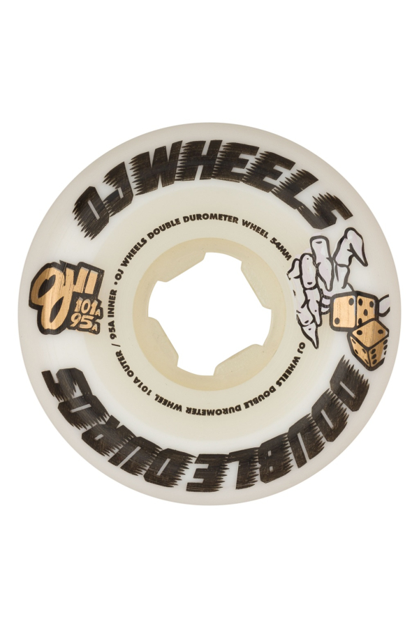 54MM DOUBLE DURO WHITE MINI COMBO 101A/95A