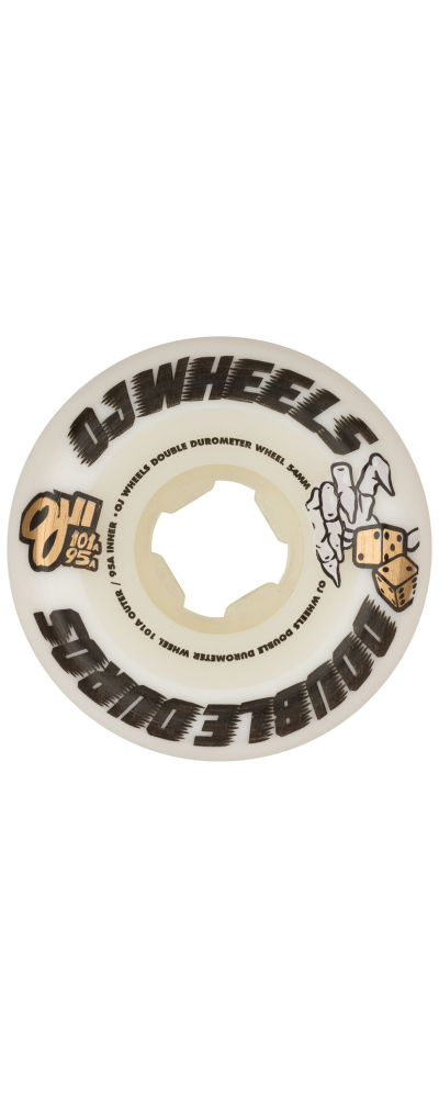 54MM DOUBLE DURO WHITE MINI COMBO 101A/95A