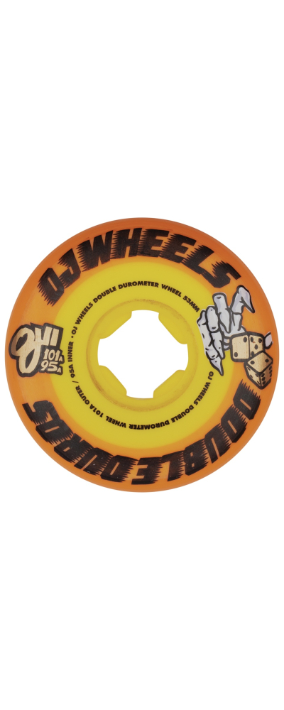 53MM DOUBLE DURO ORANGE YELLOW 101A/95A