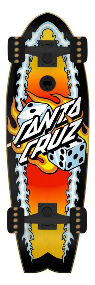 FLAMING DICE DOT 8.81IN X 27.69IN SHARK