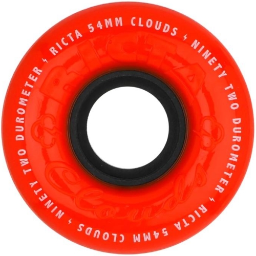 54mm Clouds Red Orange 92a Ricta Wheels