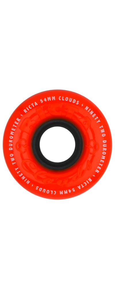 54mm Clouds Red Orange 92a Ricta Wheels