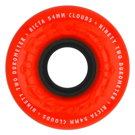 54mm Clouds Red Orange 92a Ricta Wheels
