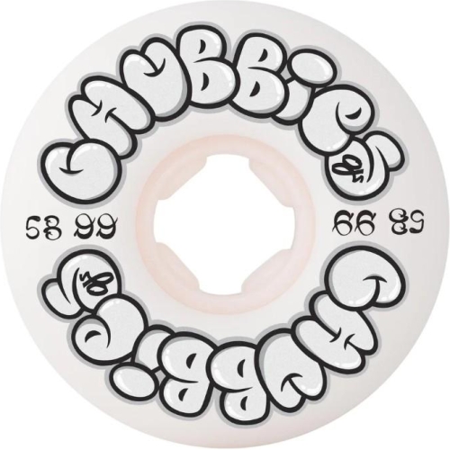 58mm Throw Ups Chubbies White 99a