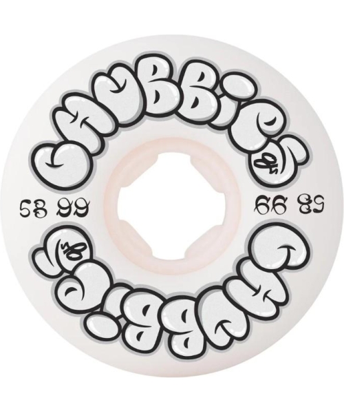 58mm Throw Ups Chubbies White 99a