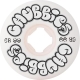 58mm Throw Ups Chubbies White 99a