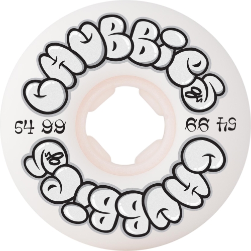 54mm Throw Ups Chubbies White 99a