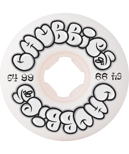 54mm Throw Ups Chubbies White 99a