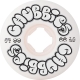 54mm Throw Ups Chubbies White 99a