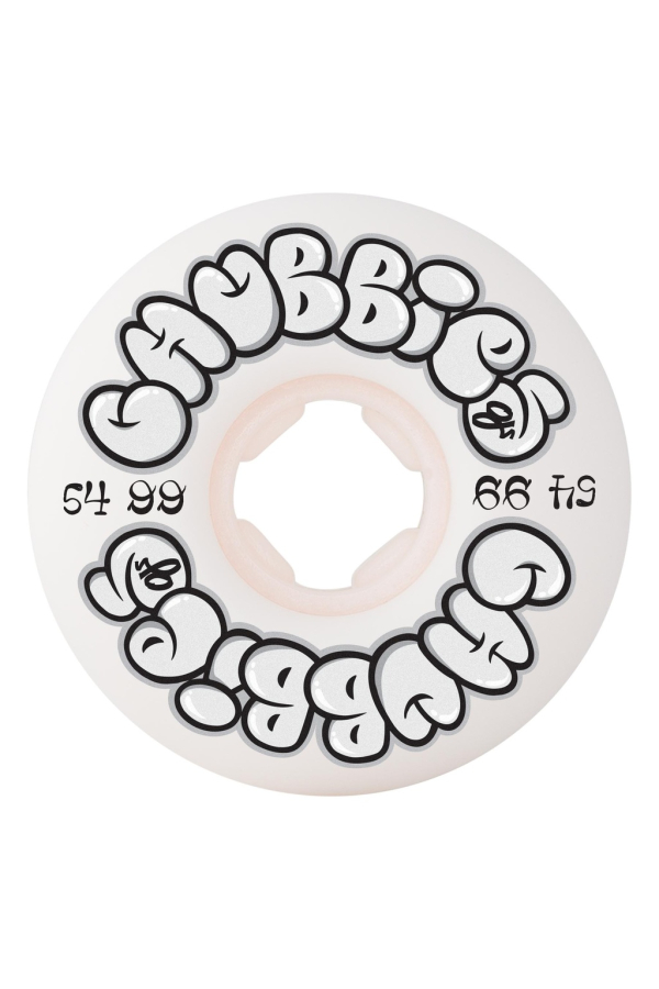 54mm Throw Ups Chubbies White 99a