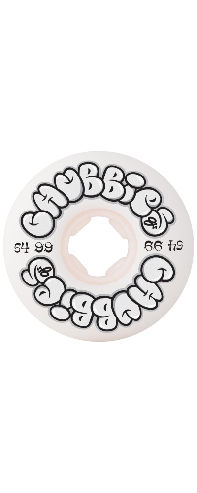 54mm Throw Ups Chubbies White 99a