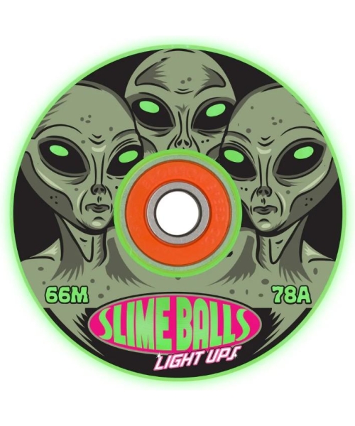66mm Friends of Planet 9 Light Ups OG Slime GITD 78a Slime Balls Wheels