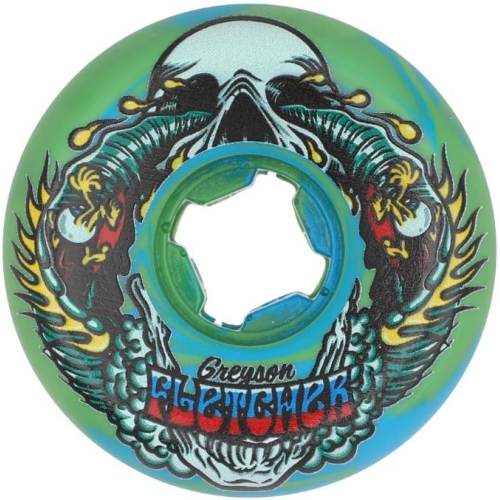 54mm Greyson Fletcher Guest Chubbies Green Blue Swirl 99a Slime Balls Wheels