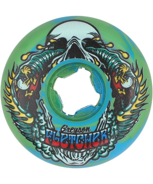 54mm Greyson Fletcher Guest Chubbies Green Blue Swirl 99a Slime Balls Wheels