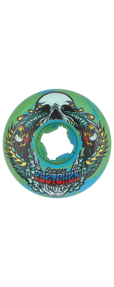 56mm Greyson Fletcher Guest Vomit Mini Green Blue Swirl 99a Slime Balls Wheels