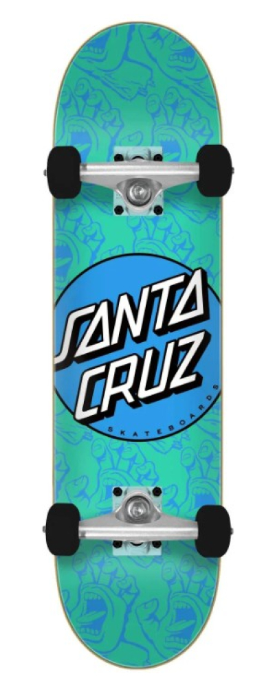 Other Dot Hands Mini 7.75in x 30.00in Santa Cruz Skateboard Complete