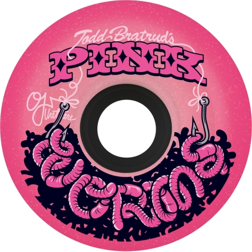 60mm Pink Worms Super Juice Pink 78a