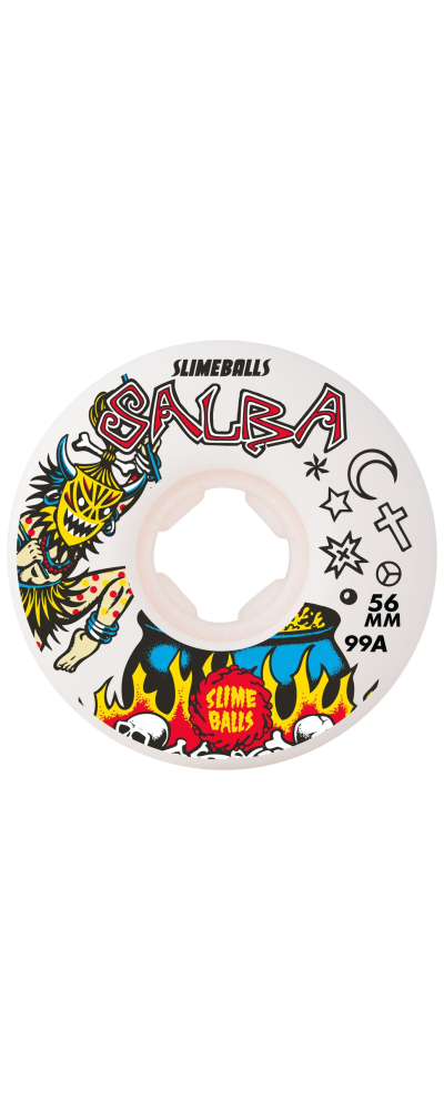 56mm Salba Witch Doctor Reissue Chubbies White 99a