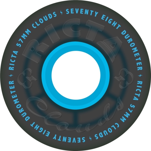 57mm Clouds Transparent Black Blue 78a