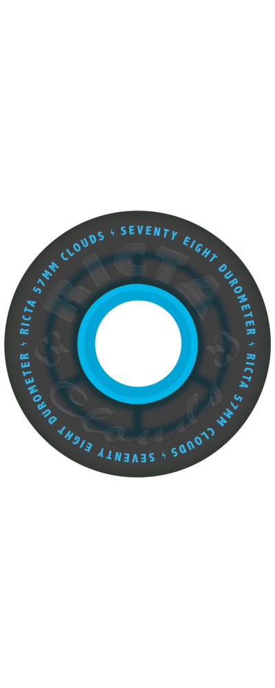 57mm Clouds Transparent Black Blue 78a