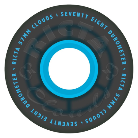 57mm Clouds Transparent Black Blue 78a