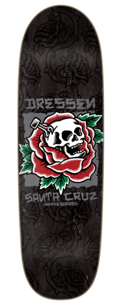 Dressen Skull Rose Pro Shaped 9.25in x 31.95in